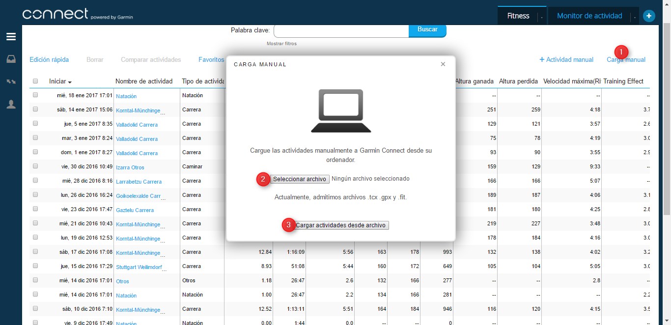 how to download gpx file to garmin 500